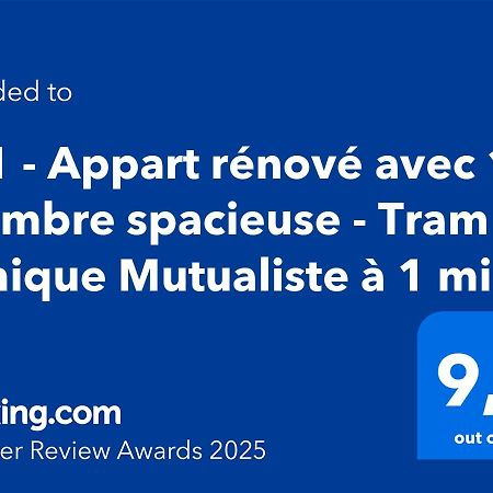 101 - Appart Renove Avec 1 Chambre Spacieuse - Tram Et Clinique Mutualiste A 1 Min Grenoble Buitenkant foto